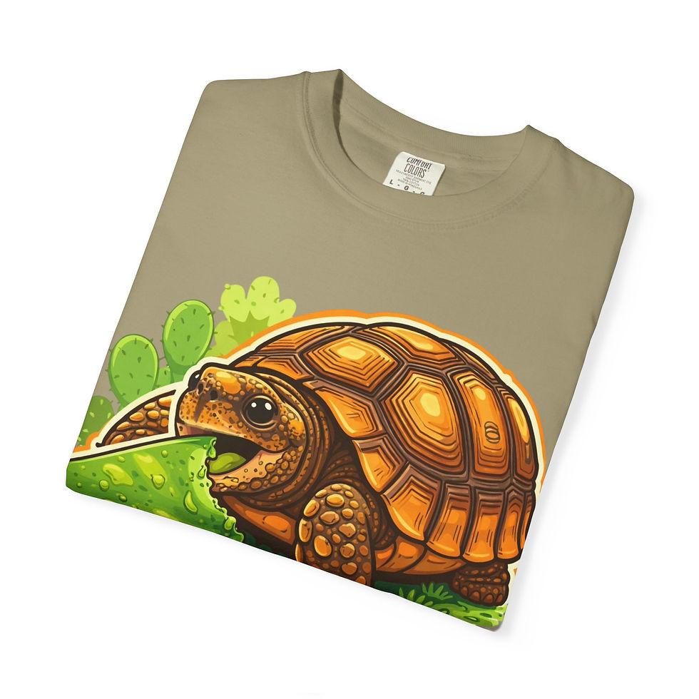 Thumbnail: Saffron Tortoise eating Cactus Graphic Tee