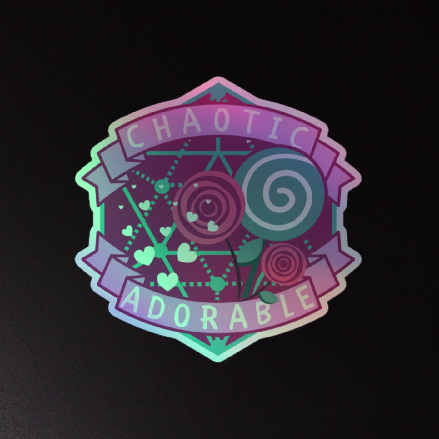 Chaotic Adorable: Holographic Sticker