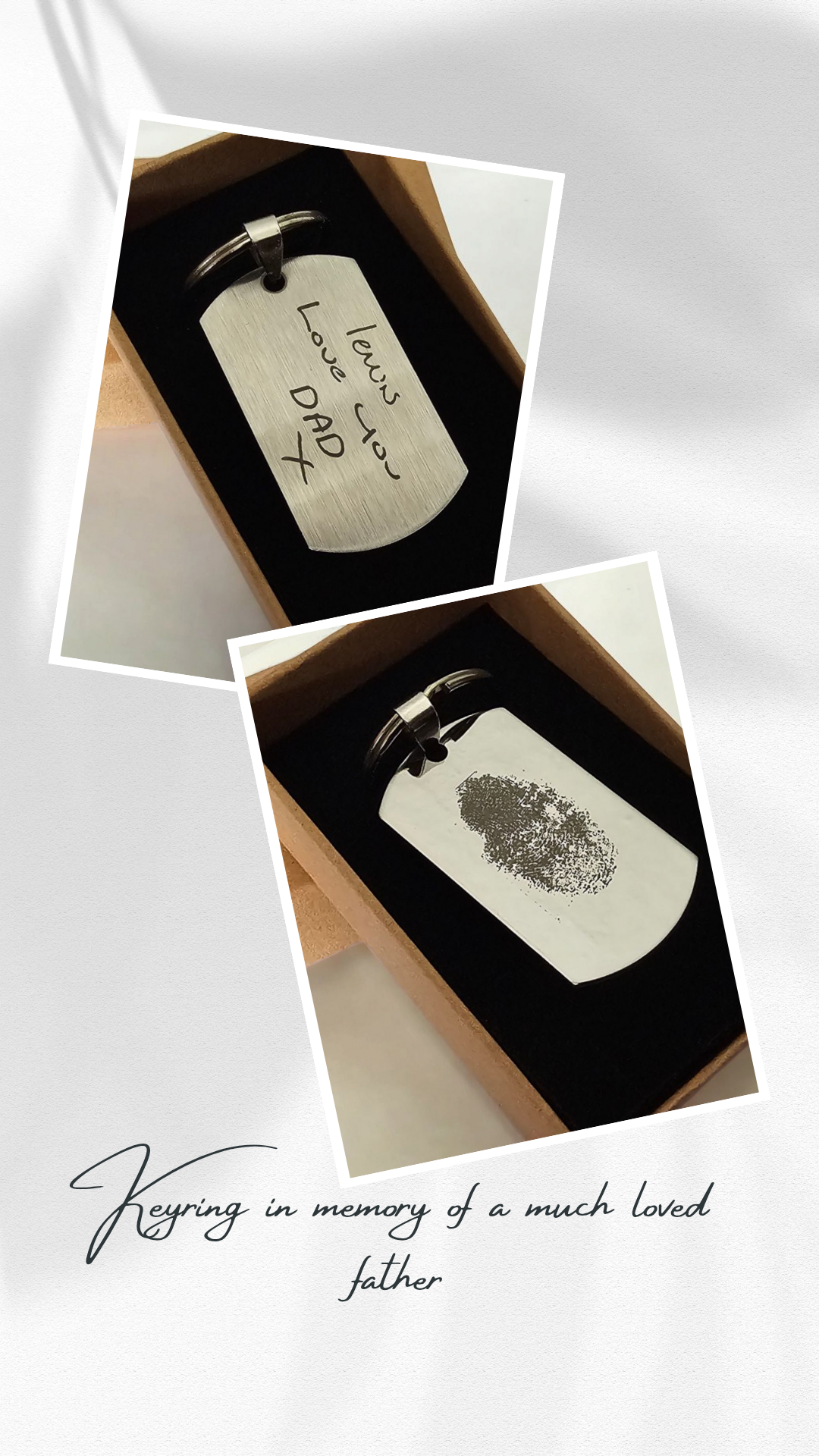 Personalised keyring