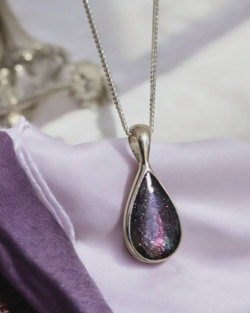 Teardrop aurora necklace