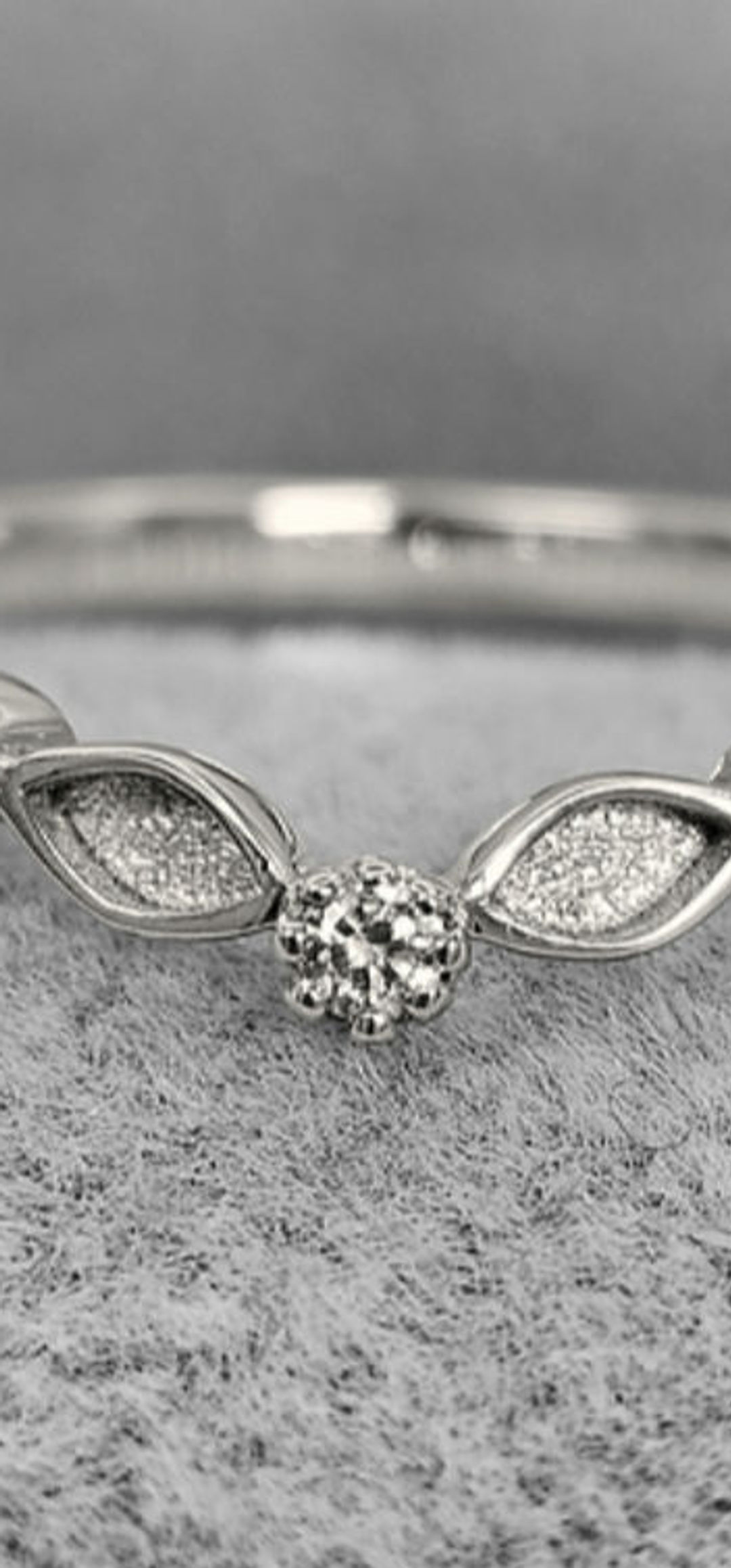 Marquise princess wishbone ring