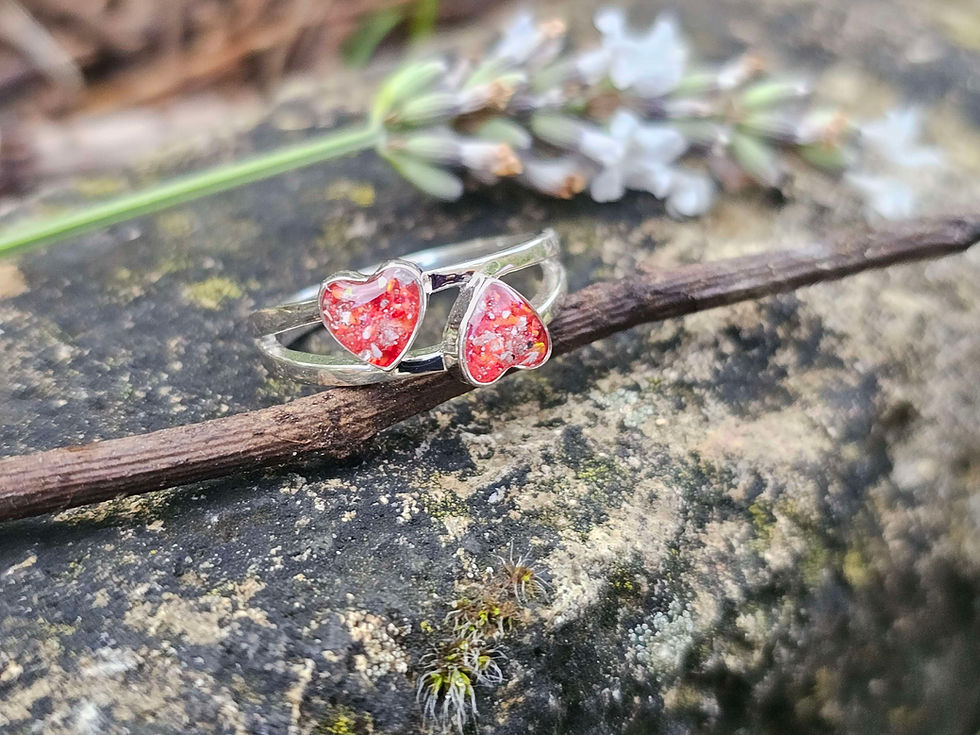 Thumbnail: Double heart ring 