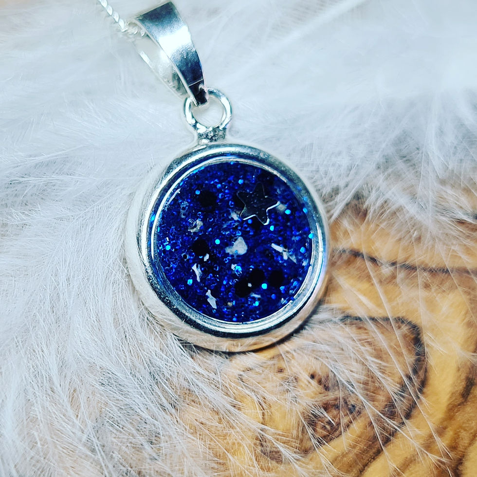 Thumbnail: "My star in the night sky "  circle necklace 