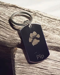 pawprint keyring