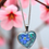 Thumbnail: Forget me not heart with opal scattering 