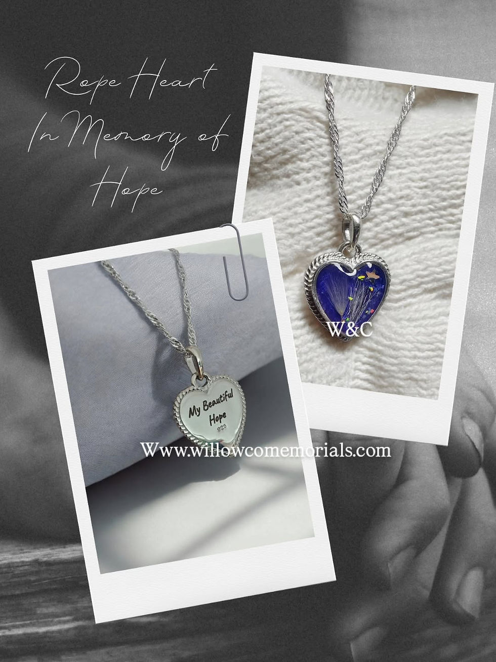 Thumbnail: Rope heart necklace 