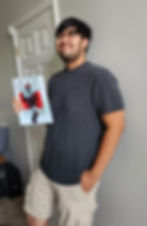 Xavier with his magazine!