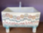 Peace Flower Trough Planter 25cm long 16cm wide 16cm tall $280 +pp