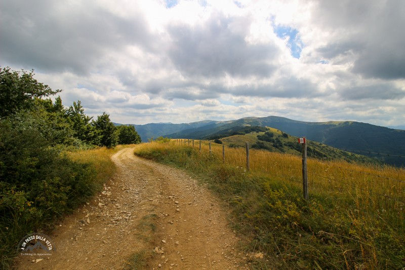La dorsale spartiacque tra Curone e Borbera