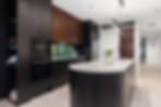 Black and brown luxury kitchen designed and built by Archbuild architectural builders Sydney