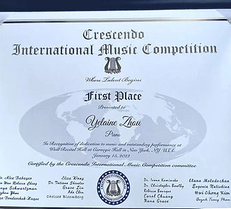 crescendo piano competition award