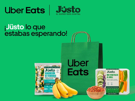 Jüsto, el súper 100% digital, llega a Uber Eats