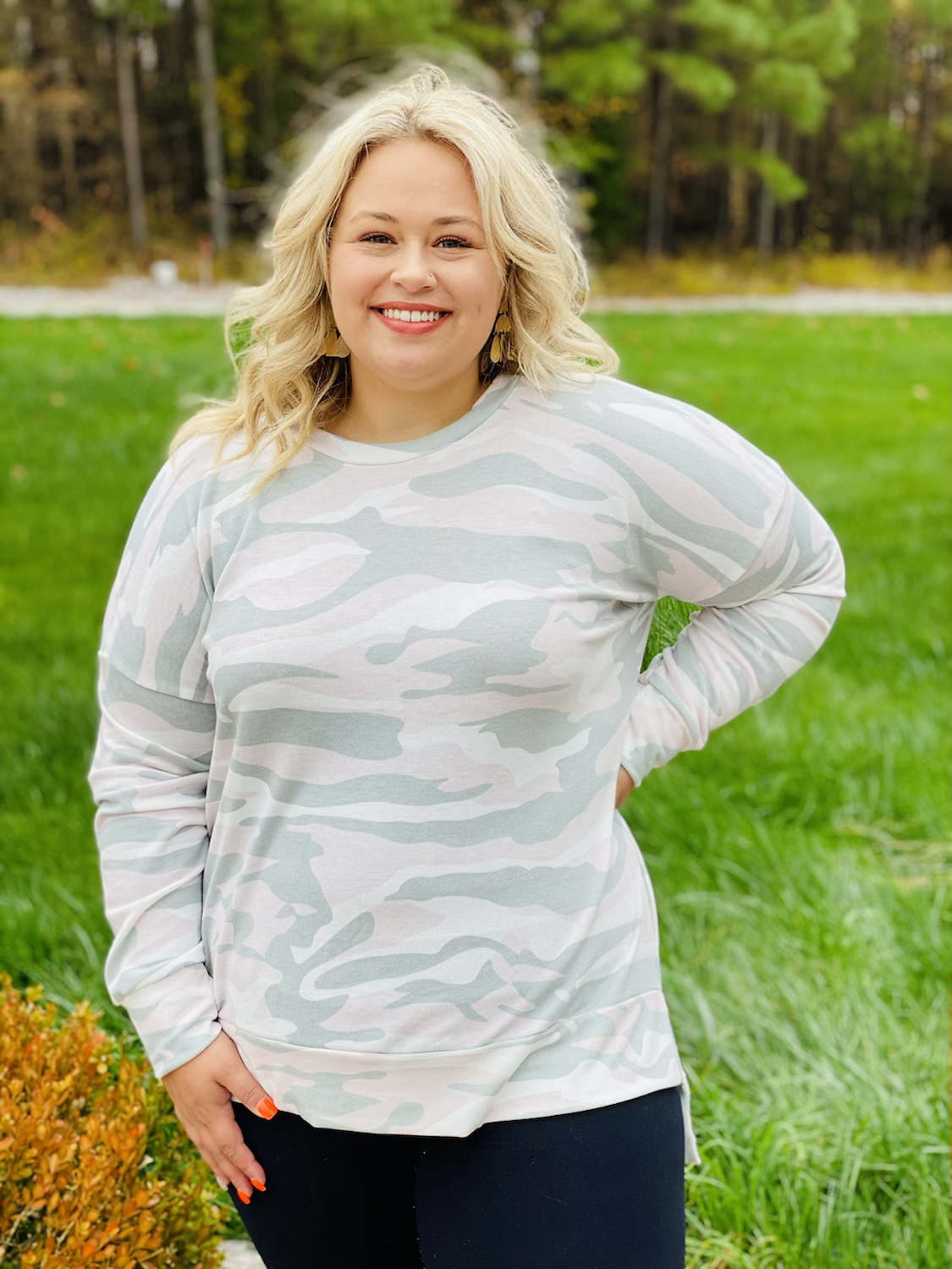 Calm and Cool Camo Top 