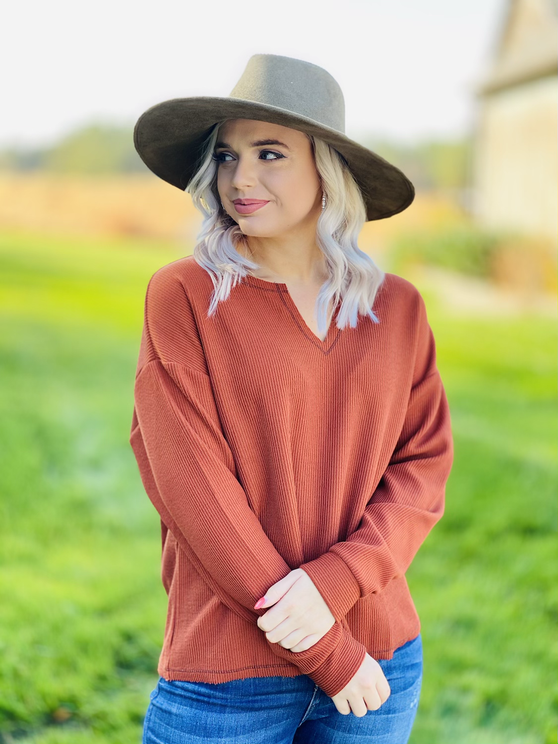 Cocoa Cravings Ribbed Top