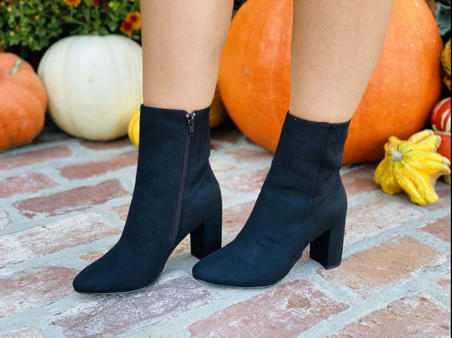 Sleek and Sass Black Booties 