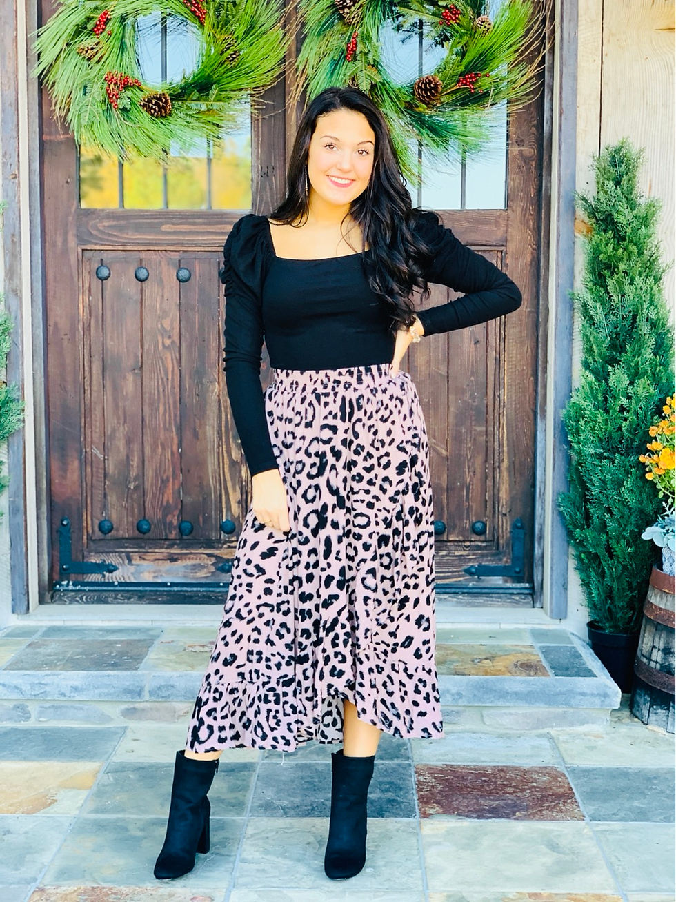Thumbnail: Want Slit All Leopard Skirt