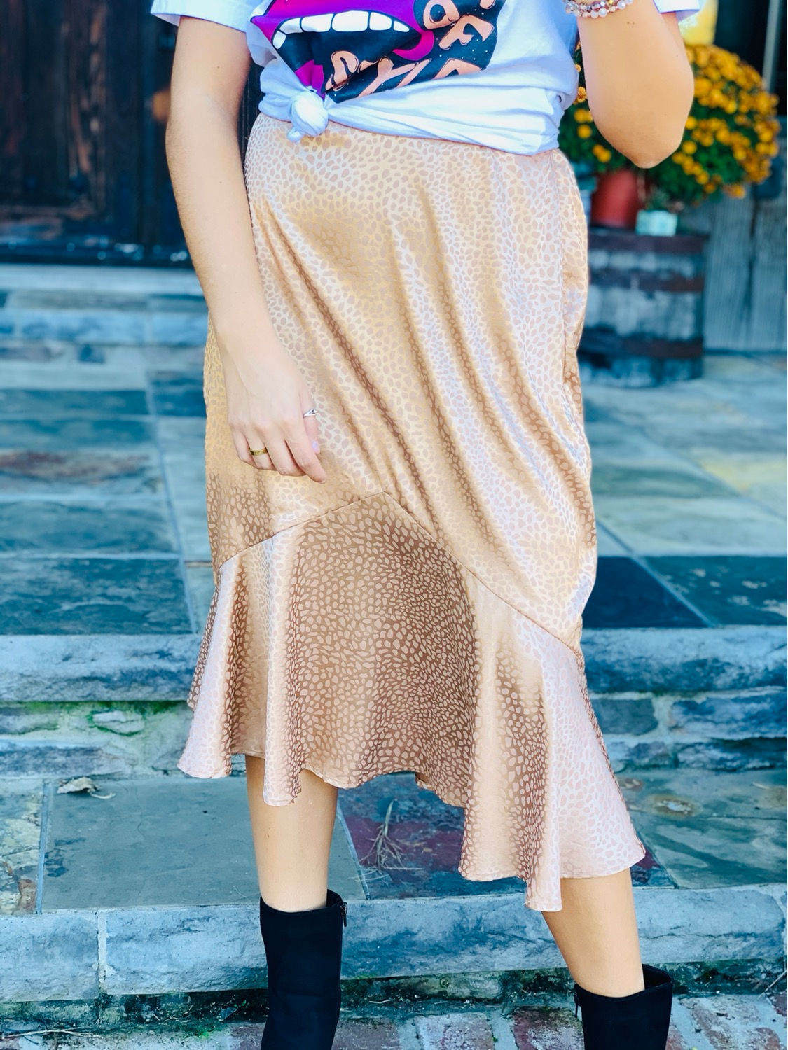 Steal The Spotlight Satin Skirt