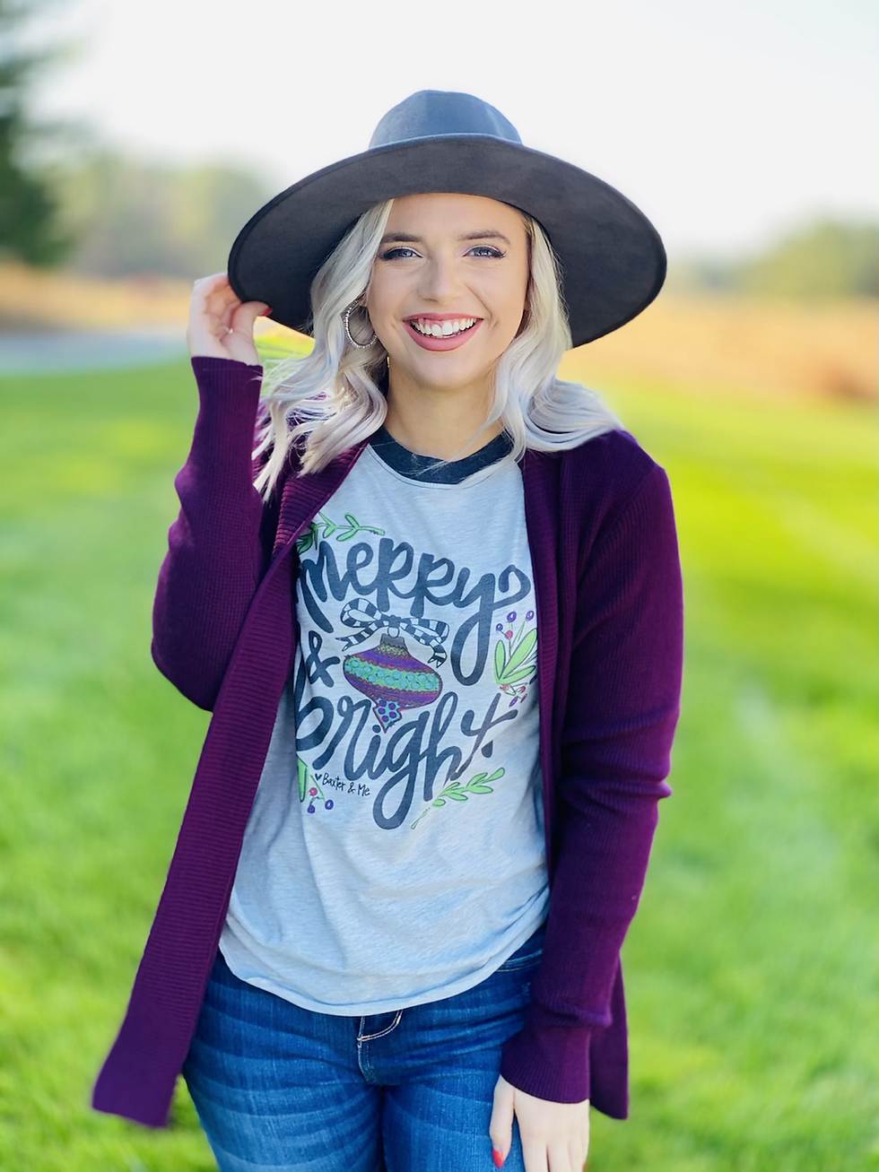 Thumbnail: Classic Cozy Cardigan in Plum