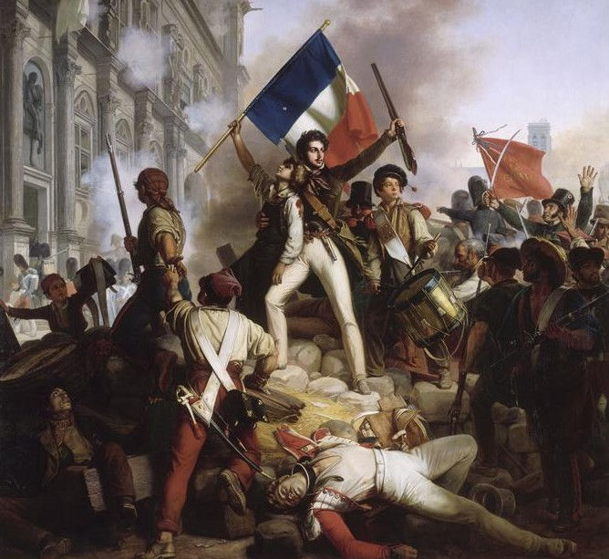 Révolution_de_1830_-_Combat_devant_l'hôtel_de_ville_-_28.07.1830