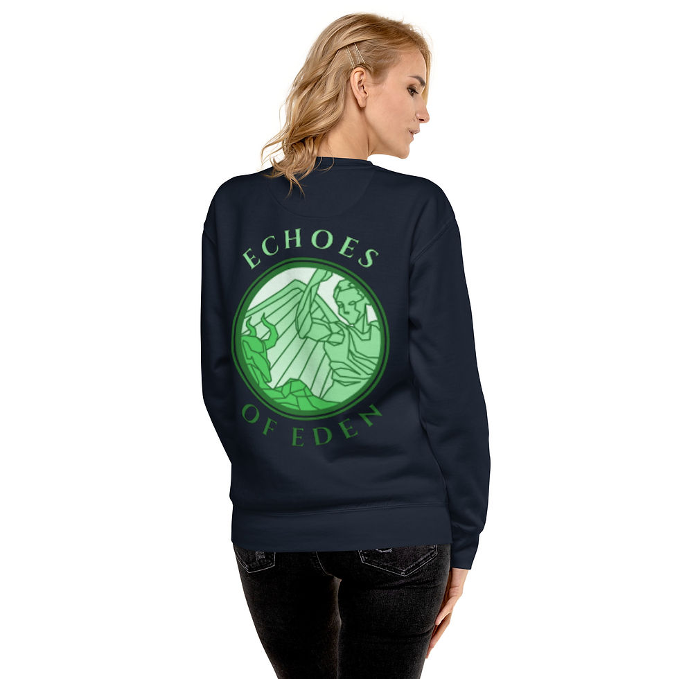 Thumbnail: Echoes of Eden - Stained Victory Unisex Premium Sweatshirt