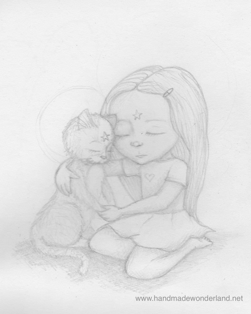 Maxi Mew Cat Illustration