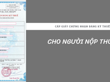 Giay chung nhan dang ky thue la gi