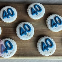 40th birthday cookie