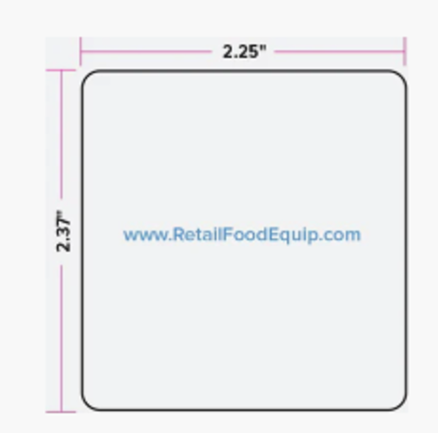 Hobart Blank Scale Labels LA - 1910 - B