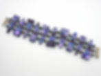 Purple tile pearl bracelet