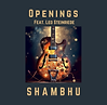 Cover of Shambhu's "Openings" single featuring an electric guitar.