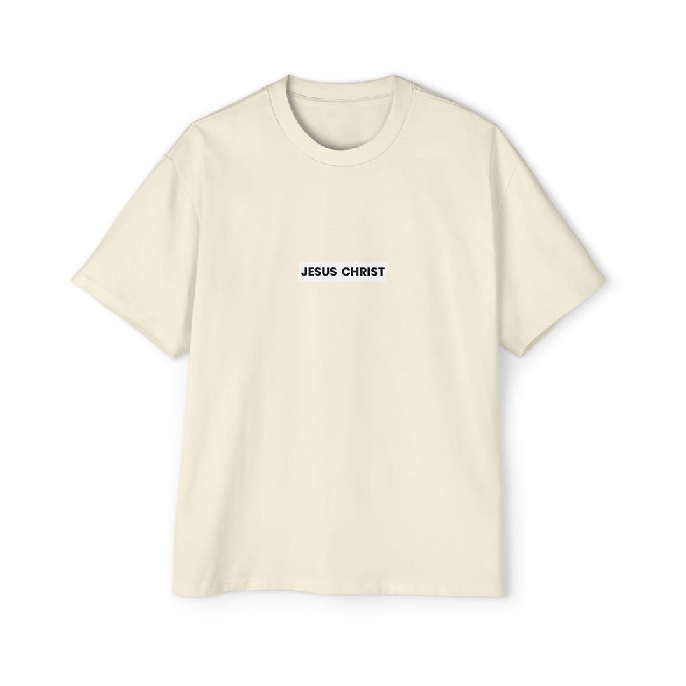 Miniatura: Jesus Christ Heavy Oversized T-Shirt