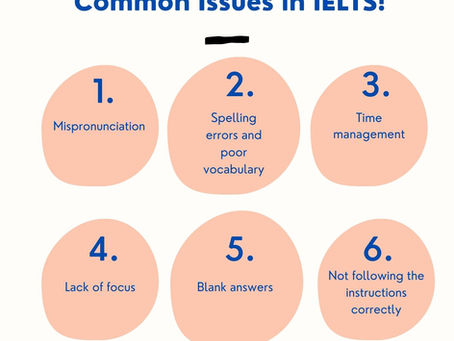 Common Issues in the IELTS Exam