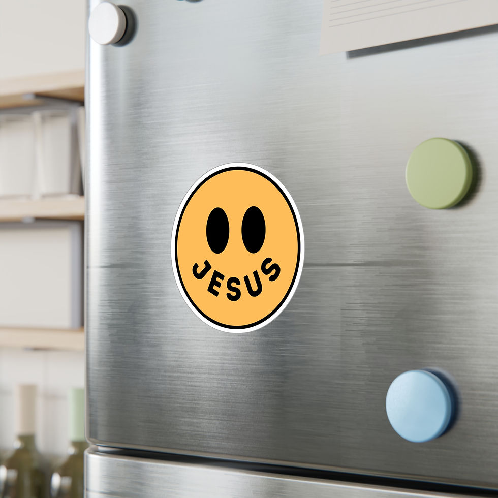 Miniatura: Smiley Face Jesus Sticker