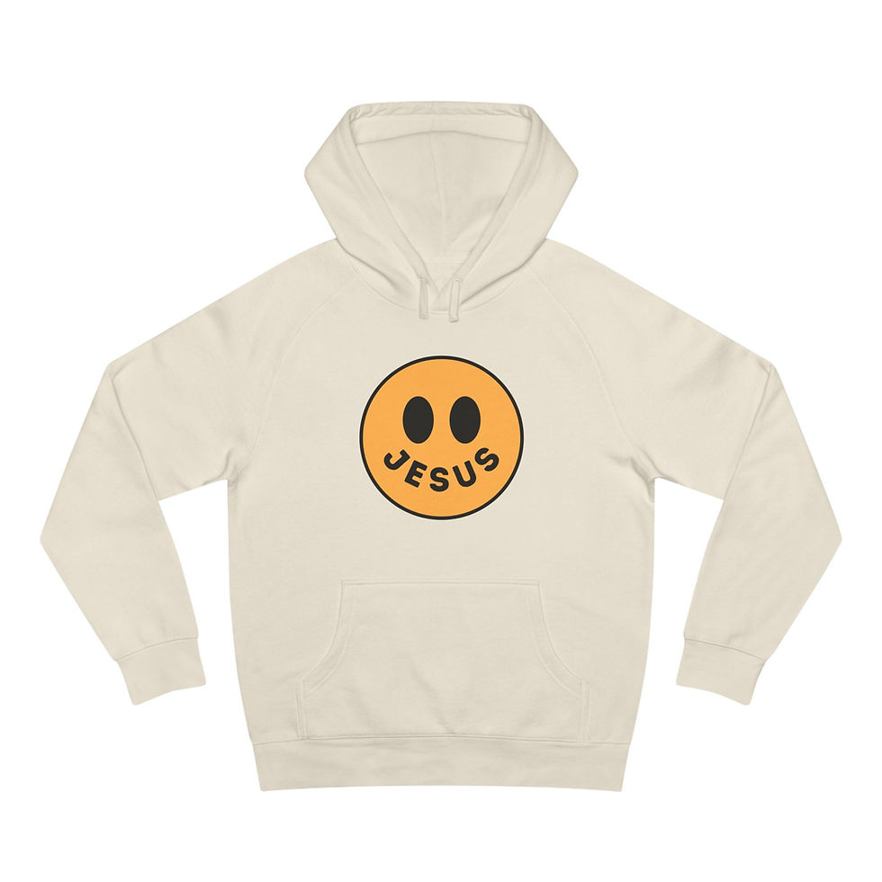 Thumbnail: Smiley Face Jesus Unisex Hoodie