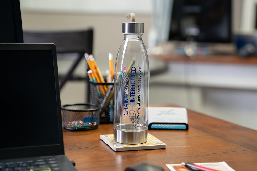 Water Bottle Chains Interrupted