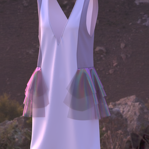 Iridescent Flared Dress