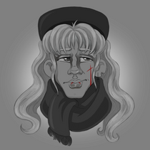 Merak wearing one of those funny Russian hats.png