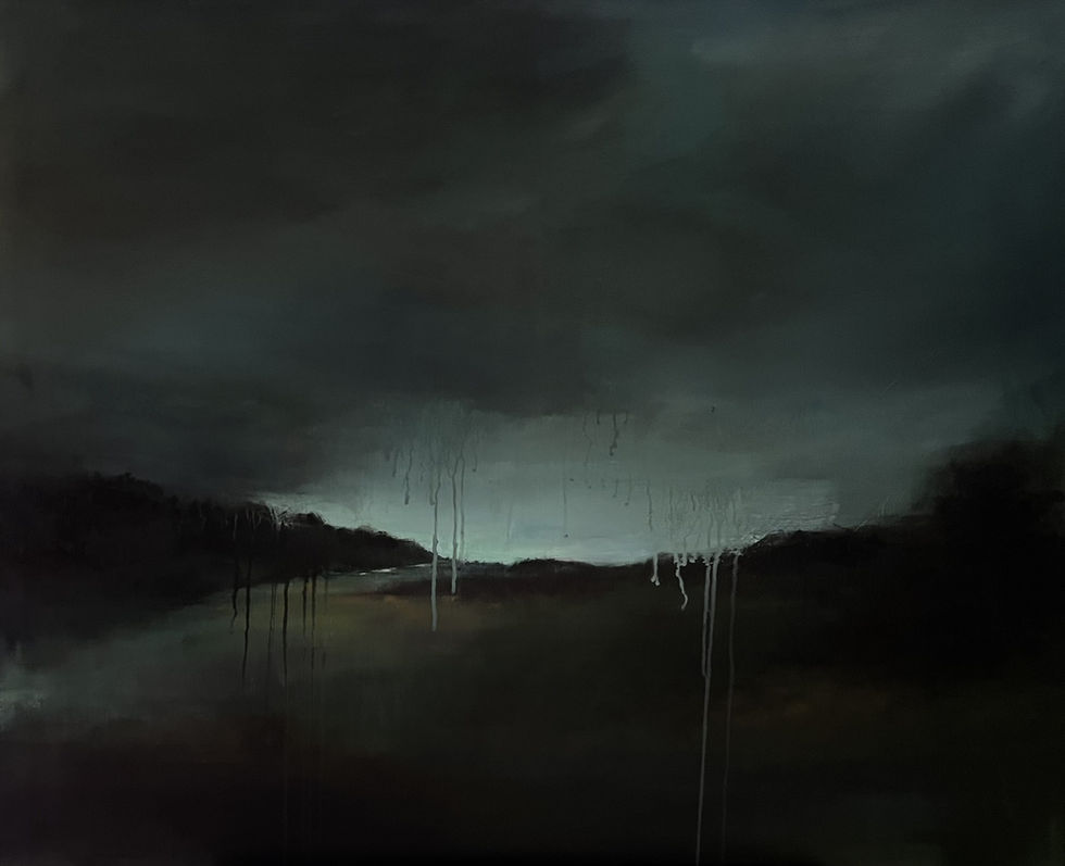 Soir de pluie en Ecosse, 80x100 cm