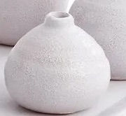 Thumbnail: Accent Decor Tilde bud vase white in 4 sizes