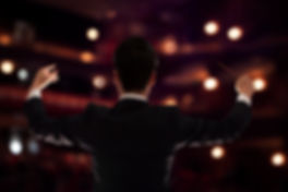 Conductor on Stage