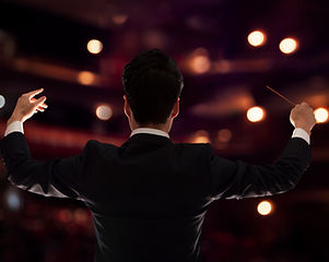 Conductor on Stage