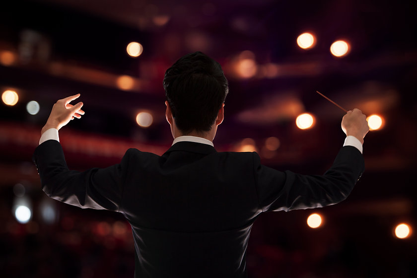 Conductor on Stage