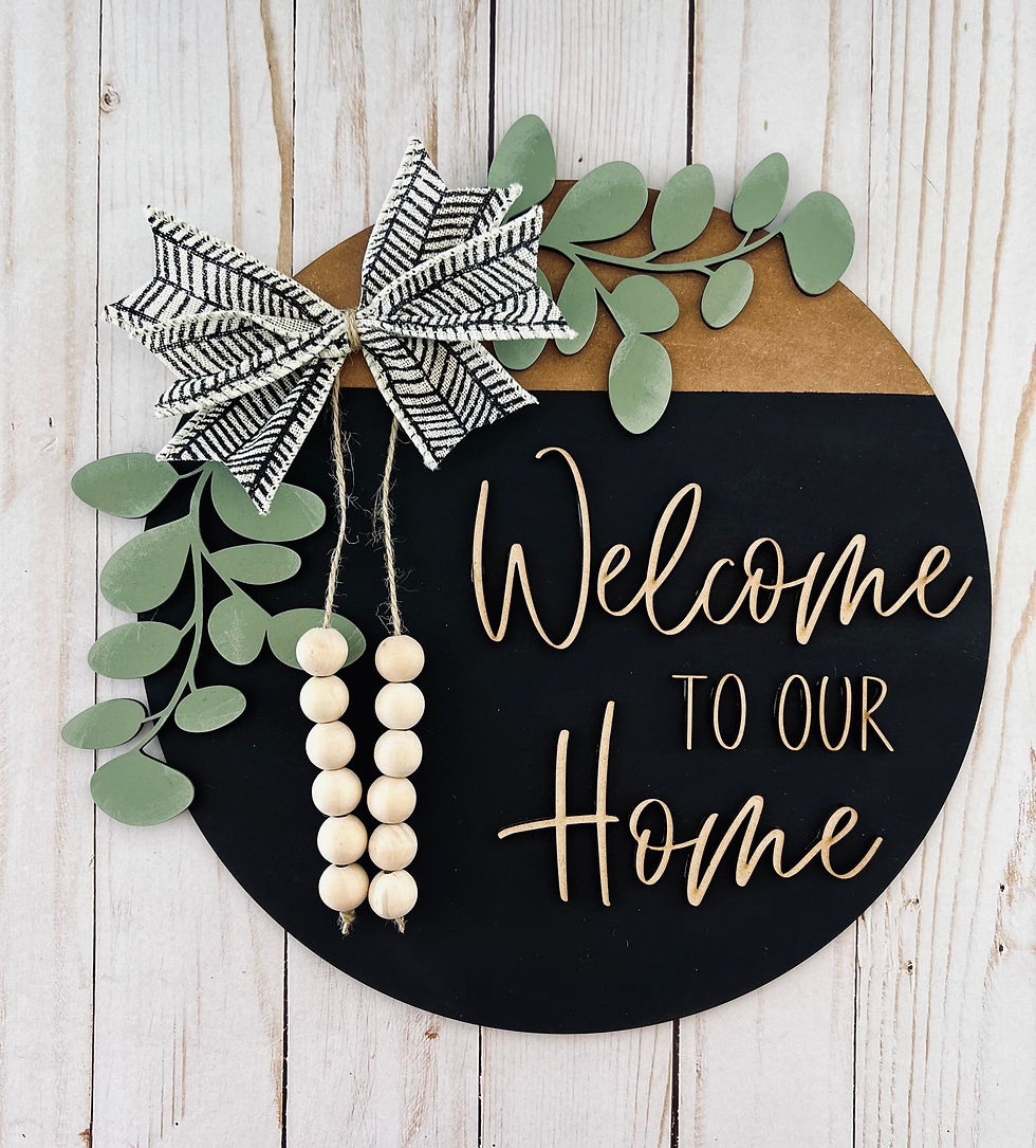 Welcome to Our Home Door Hanger Workshop