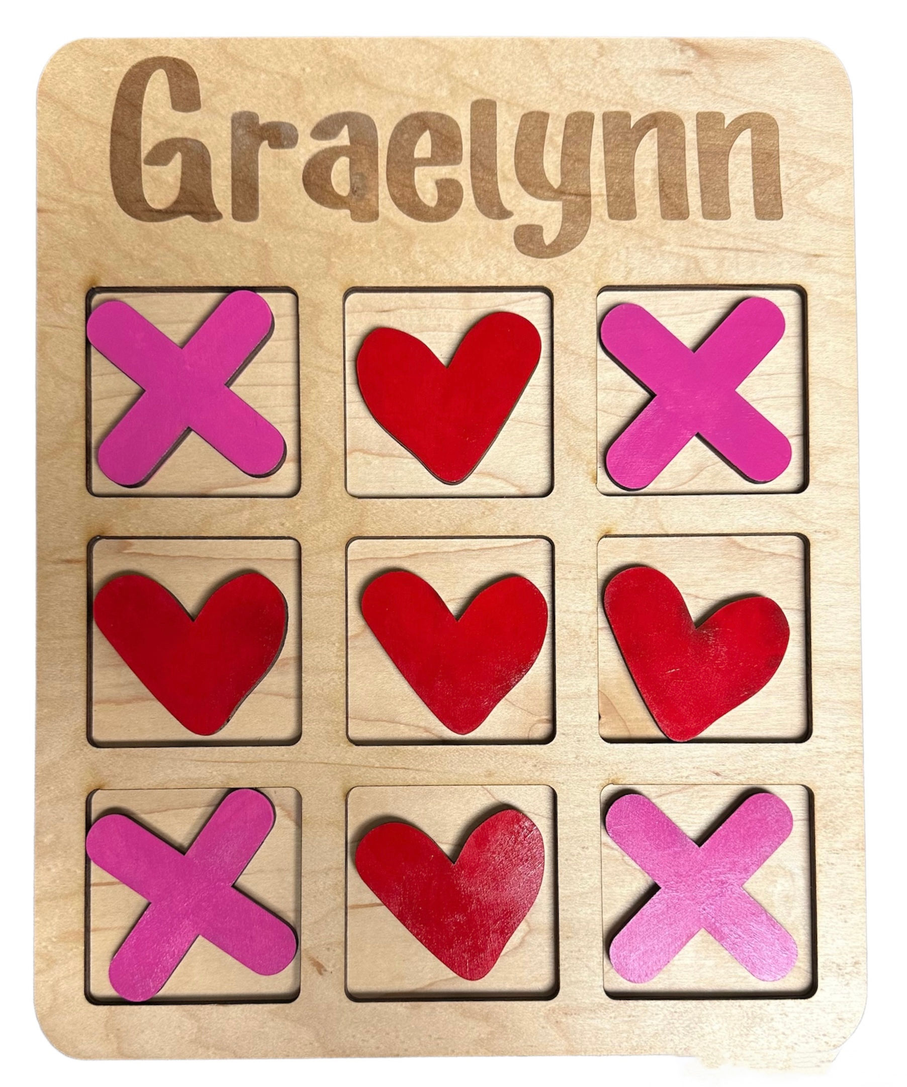 Personalized Game Board - Hearts