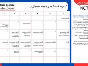 Calendario Noviembre 2025