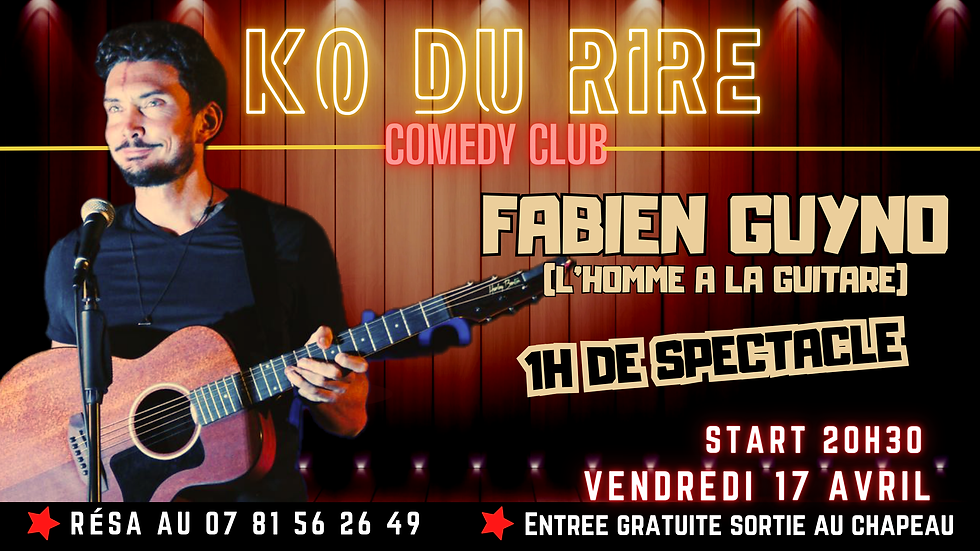 1H avec Fabien Guyno (L’Homme à la guitare)