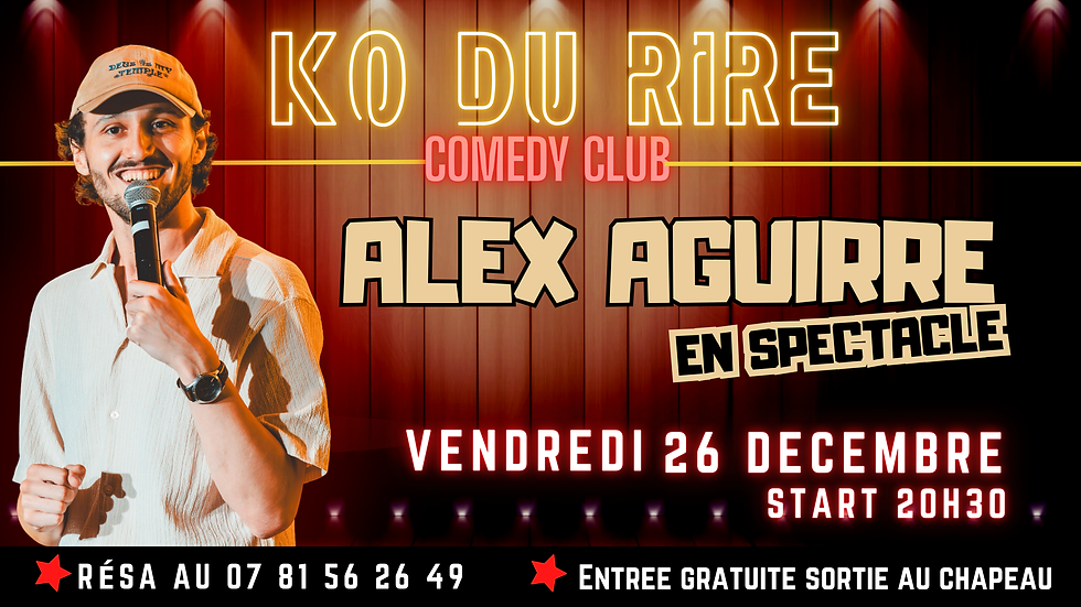 stand up 1h avec alex aguirre