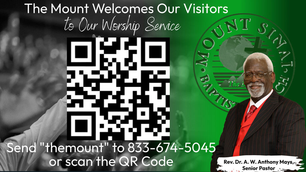 MSBC Welcome Visitors to Worship
