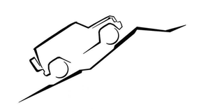 Ein Geländewagen, der einen Berg hinauffährt: ausreichend unterscheidungskräftig für eine Marke?