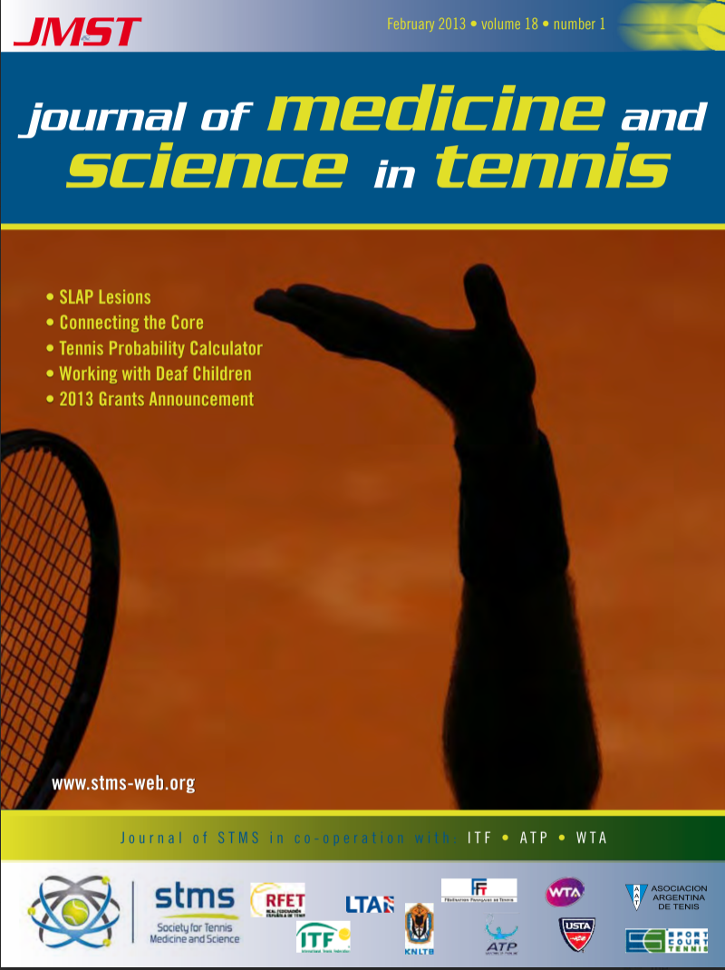 • SLAP Lesions
• Connecting the Core
• Tennis Probability Calculator
• Working with Deaf Children
• 2013 Grants Announcement